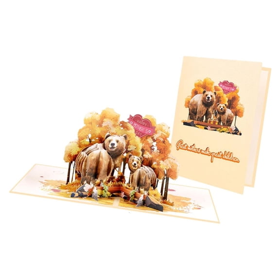 MOMOJIA Artistic 3D Mother's Day Card with Envelope Handmade Greeting Card for Friend