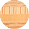 thumbnail image 1 of Ahgly Company Indoor Round Abstract Orange Contemporary Area Rugs, 6' Round, 1 of 1