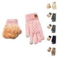 thumbnail image 5 of CYSFASHION Gloves for Women Soft Hand Warmers Thermal Winter Clothing Faux Fur Cotton Mens Mittens Pink, 5 of 8
