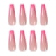 thumbnail image 3 of XWSHYW Uñas Postizas 24 Uds. de Uñas Postizas con Flash de Ataúd Largo y Brillante con Diamantes, Puntas Postizas para Uñas, 3 of 3