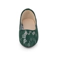 thumbnail image 6 of BLISSFUL STEP Women's Lace Mesh Embroidery Round Toe Slip on Ballet Flat Olive Green 7, 6 of 8