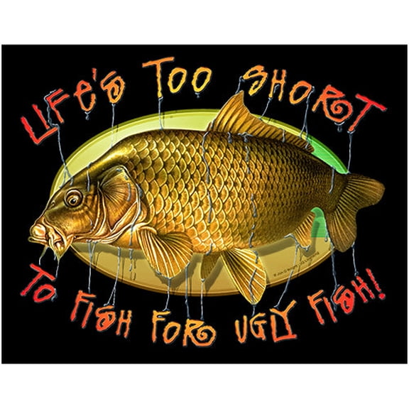 Ugly Carp Novelty Sign | Indoor/Outdoor | Funny Home Décor for Garages, Living Rooms, Bedroom, Offices | SignMission personalized gift Wall Plaque Decoration