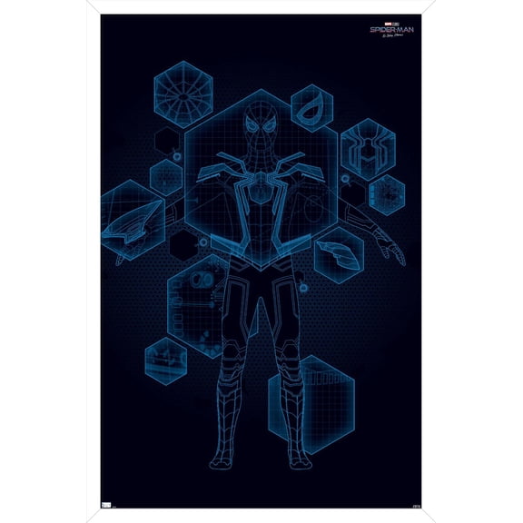 Marvel Spider-Man: No Way Home - Tech 24.25" x 35.75" Framed Poster, by Trends International