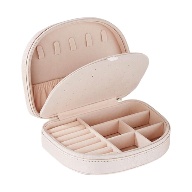 joyero organizador/viaje impermeable PU cuero regalo portátil soporte almacenamiento para relojes collares pulseras anillos mujeres/ Sunnimix Estuche organizador de joyas