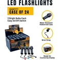 Bulk Pack of 24 Rubberized LED Flashlights by Barton Outdoors