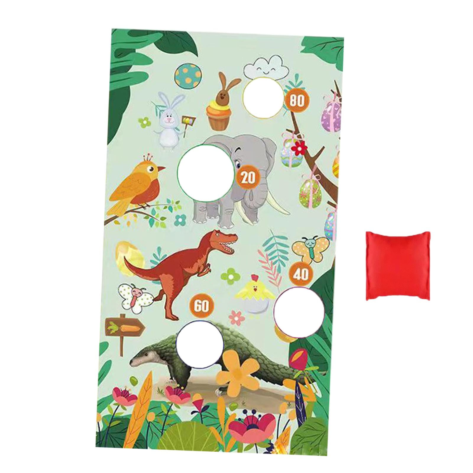 Sandbag Throwing Game Cartoon Toss Games Decorations for Activities