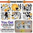 thumbnail image 3 of Pegatinas Removibles Para Pared De Feliz Halloween, Decoración Artística De Ventana, Vinilo, Murciélagos De Bruja, Calcomanías De Calabaza Para Decoración Del Hogar, Interior Y Exterior, 3 of 5