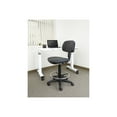 thumbnail image 1 of Office Star Chaise de Dessin Pneumatique à Siège et Dossier en Vinyle Sculpté avec Anneau Repose-Pieds Chromé Ajustable, Noir, 1 of 5