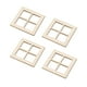 thumbnail image 1 of 4 piezas 1/12 Mini persianas DIY 4 paneles ventanas de madera sin pintar miniaturas ventanas de madera, 1 of 9