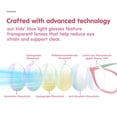 thumbnail image 4 of Gafas Blue Light CHEERS DEVICES para niños de 3 a 8 años, paquete de 5, 4 of 9