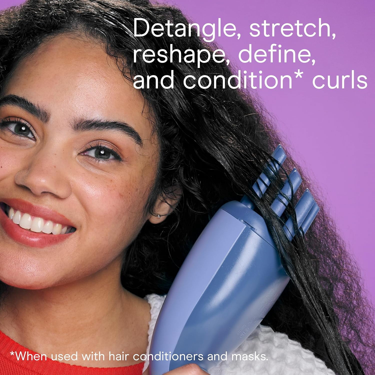 INFINITI PRO CONAIR Steam Therapy Hair Steamer, Portable Hair Steamer with 7" Diffuser Attachment, 30-Second Heat-Up, Penetrating Steam Helps Detangle, Reshape, and Volumize Curls