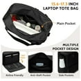 thumbnail image 6 of karymi Lunch Bag for Women 15.6in Laptop Tote with Insulated Lunch Box with Large Cup Holders Compartment for Nurse Teacher Work Office Outdoor up to 70% off Gifts for Men Garden Decor, 6 of 7