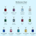 thumbnail image 3 of TURANDOSS Birthstone Necklace Gifts for Women S925 Sterling Silver White Gold Plated Cubic Zirconia Birthstone Pendant Necklace Jewelry Gifts for Women, 3 of 6