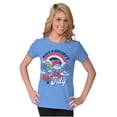 thumbnail image 4 of Retro Smurfs Cartoon 4th of July Women's T Shirt Ladies Tee Brisco Brands X, 4 of 6