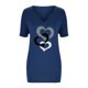 thumbnail image 4 of Fiudx Tops para Mujer Camisetas Holgadas de Manga Corta con Cuello En V Informales Estampadas a La Moda para Mujer, 4 of 7