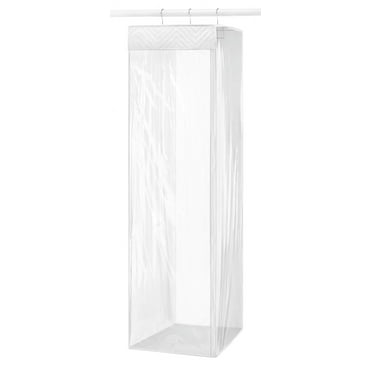 Whitmor Hanging Zipper Garment Bag - Clr & Wht - 20" x 14.5" x 54.0"