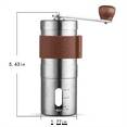 thumbnail image 2 of Coofit Moulin à Café Manuel Réglable en Acier Inoxydable, 2 of 10