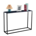 thumbnail image 2 of Zimtown Console Table, 41.73'' Sofa Table, Entryway Table with Metal Mesh Shelf for Hallway, Entryway, Living Room, Metal Frame, Black, 2 of 11