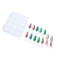thumbnail image 1 of 12pcs Fishing Spoons , Casting s s, Great for Fishing Perch,, 1 of 10