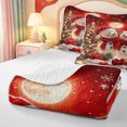 thumbnail image 4 of Manfei Christmas Red-Green Snowflake Bed Spread Queen,Modern Farm Cattle Queen Coverlet Set,3pcs,1 Quilt and 2 Pillowcases, 4 of 7
