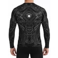thumbnail image 2 of Raven Fightwear Men's Cybernetic Rash Guard MMA BJJ Black, 2 of 3