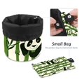 thumbnail image 4 of PhooArto Travel Cosmetic Bags Barrel Makeup Bag, Multifunctional Toiletry Bucket Bags Round Organizer Storage Pocket, Panda and Bamboo Pattern, 4 of 6