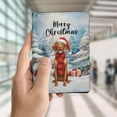 thumbnail image 4 of Merry Christmas Vizsla Enjoys Woofmas Winter Xmas Holiday Travel Passport Wallet Vizslas Dog Lover Gifts Idea PU Leather Passport Holder Cover - 02022, 4 of 5