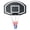 Black + Iron, variant on Wall-mounted basketball hoop, 28.5 x 18 inches shatterproof back, folding hoop, durable hoop and all-weather mesh for indoor and outdoor use