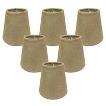 Royal Designs, Inc. Hardback Empire Chandelier Shade CS-955-5BL-6, Burlap, 3 x 5 x 4.5, Pack of 6