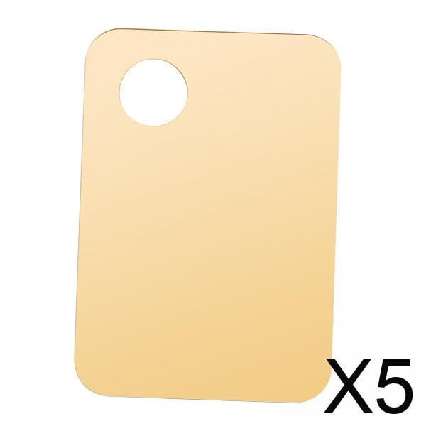 Paleta de Mezcla de Maquillaje Acrílico Macarena 5 Unidades Color Dorado