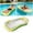 Jaune, variante sur Klonfd Piscine Flottante Gonflable pour Adultes, Eau Confortable avec Dossier Réglable et Porte-Gobelet pour Se Détendre dans une Piscine, un Lac Ou à la Plage