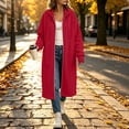 thumbnail image 2 of Ghalytn Women's Long Hooded Zip Up Jacket Fleece Lined Full Zip Long Sleeve Casual Coat with Pockets, 2 of 7