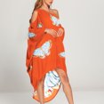 thumbnail image 2 of Vestido largo holgado tipo caftán de playa con estampado de gasa para mujer Pompotops  lopia1000668, 2 of 9
