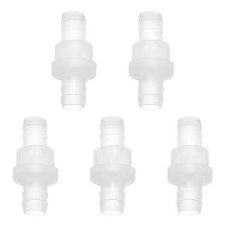 REGALWOVEN 5Pcs Non Return Check Valves, 3/8" Dia. One Way Inline Hose Connector for Water Air Gas