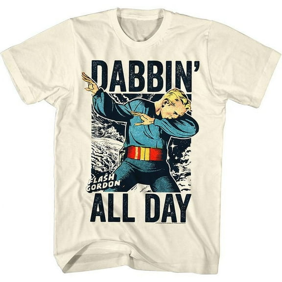 Flash Gordon Dabgordon Natural Adult T-Shirt 4Xl