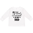 thumbnail image 3 of Inktastic My Best Friend is My Dad with Hearts Boys or Girls Long Sleeve Toddler T-Shirt, 3 of 5