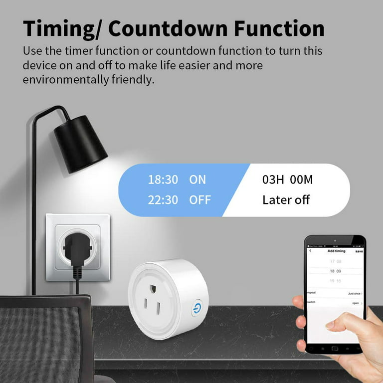 SONOFF S40 Lite 15A Zigbee Smart Plug with ETL Certified, Works with  SmartThings, and  Echo Plus, Hub Needed for  Alexa 4-Pack