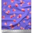 thumbnail image 1 of Soimoi Rayon Fabric Magnolia Floral Printed Craft Fabric by The Yard 56 Inch Wide, 1 of 3