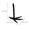 thumbnail image 2 of Black Plastic Crow Claws for DIY Crow Decoration Parts 50Pcs, 2 of 4