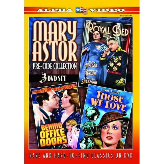Mary Astor Pre-Code Collection (DVD), Alpha Video, Drama