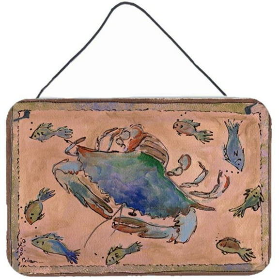 Crab Indoor Aluminium Metal Wall Or Door Hanging Prints