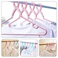 thumbnail image 6 of Set of 5 Windproof Clothes Hangers Heavy Duty Plastic Drying Racks Compact Sturdy Organizer for Clothes, 6 of 6