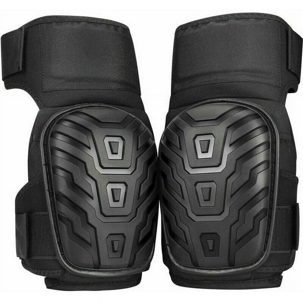 Rodilleras profesionales, acolchado de espuma resistente y construcción de gel Rodilleras con fuertes correas dobles para una protección cómoda de las rodillas, perfectas para uso en interiores y