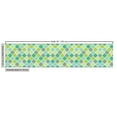 thumbnail image 2 of Teal Fabric by the Yard Upholstery, Traditional Moroccan Cultural Pattern Trellis Quatrefoil Motif in Vibrant Colors Retro, Decorative Fabric for DIY and Home Accents, 5 Yards, Multicolor by Ambesonne, 2 of 4