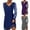 Blue, variant on Gspmoly Women Dresses, Women'S Casual Solid Color Mesh Long Sleeved V-Neck Dress Formal Dresses for Women Deals of The Day