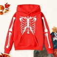 thumbnail image 4 of KPOPLK Girls Zip Up Hoodies Tie Dye Printed Cotton Zipper Sweatshirts Hooded for Toddler Kids(13-14 Years,Red), 4 of 5