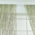 thumbnail image 2 of Willow Leaf Window Curtain,Voile Panel Drapes Curtain, Green Willow Leaf Curtain, for Living Room, Bedroom, Balcony,39x102", 2 of 6