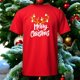 thumbnail image 3 of Playera Con Estampado De Merry Christmas Con Cuernos De Reno Color Rojo Talla Mediana Marca Emil SaEs, 3 of 4