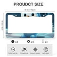 thumbnail image 3 of License Plate Frame Snowman In Blue Hat Personalized License Plate Frame 2 Pcs Set Christmas Aluminum Metal License Plate Cover for Men/Women, 3 of 6