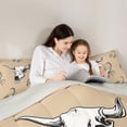 thumbnail image 5 of Homewish Teens Bull Skull Scorpion Full Size Comforter Sets 3-Piece,Bohemian Western Theme Bedding Comforter Set,Vintage Aesthetic Lightweight Bedding Sets,Super Cozy Room Decor,Reversible, 5 of 8